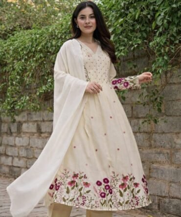 Trivona Women’s Premium Suit Set | Kurta Pant Dupatta Set | Stylish Ethnic Wear Set for Women
