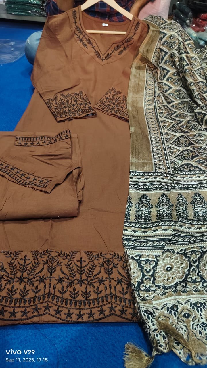 Trivona Women’s Premium Suit Set | Kurta Pant Dupatta Set | Stylish Ethnic Wear Set for Women - Image 3