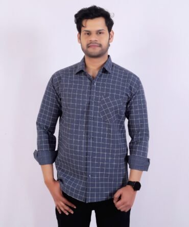Trivona Men’s Premium Striped Casual Shirt | Full Sleeve Stylish Cotton Blend Shirt for Men