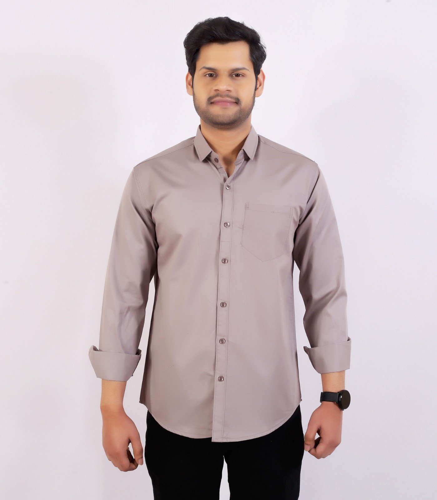 Trivona Men’s Premium Striped Casual Shirt | Full Sleeve Stylish Cotton Blend Shirt for Men