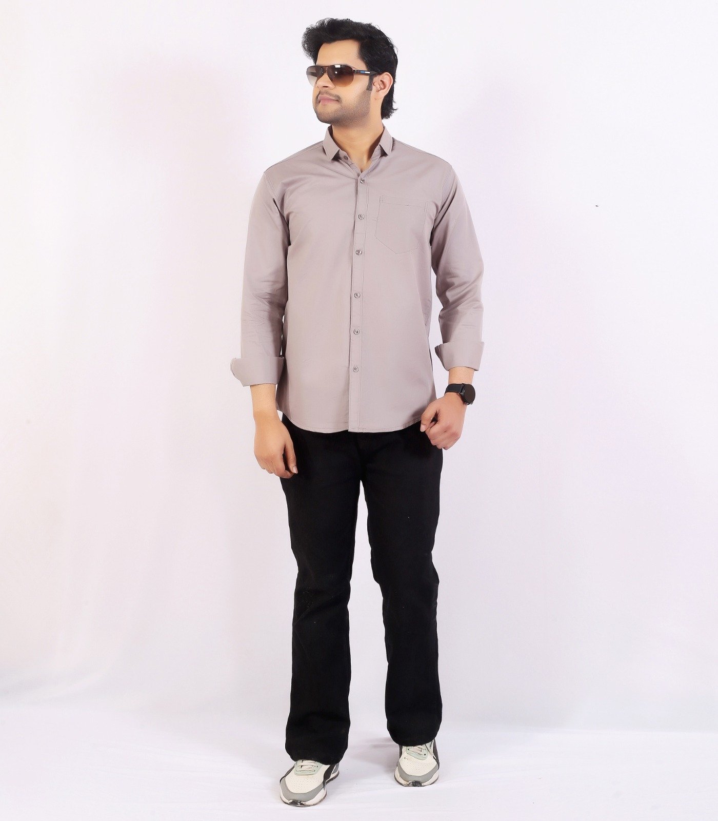 Trivona Men’s Premium Striped Casual Shirt | Full Sleeve Stylish Cotton Blend Shirt for Men - Image 2