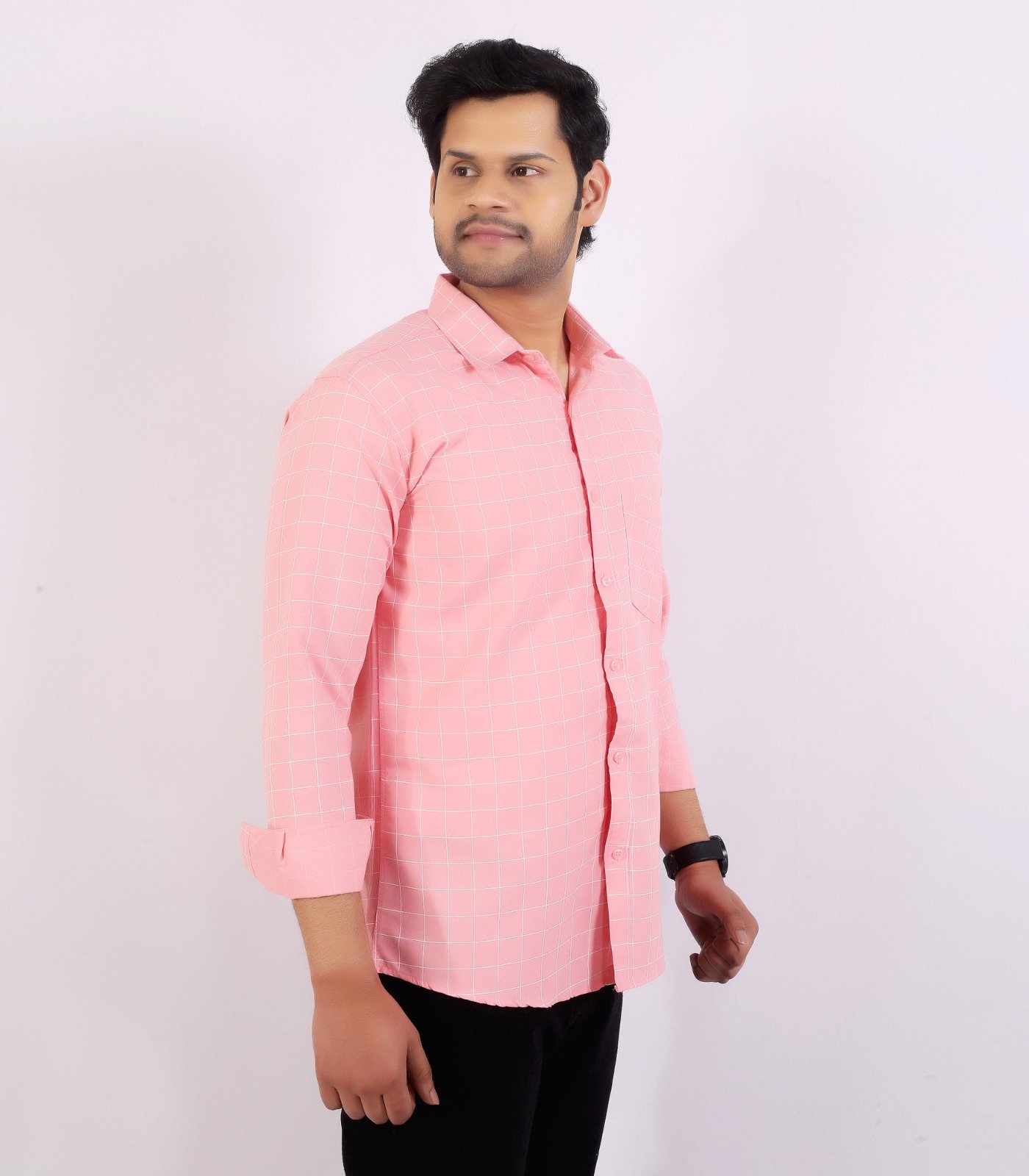 Trivona Men’s Premium Striped Casual Shirt | Full Sleeve Stylish Cotton Blend Shirt for Men - Image 3