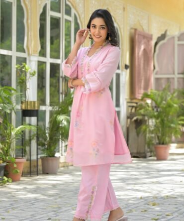 Trivona Women’s Premium Suit Set | Kurta Pant Dupatta Set | Stylish Ethnic Wear Set for Women